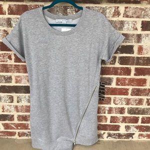 Light grey sweatshirt dress